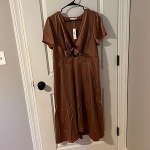 NWT Baltic Born Dusty Rose Satin Dress
